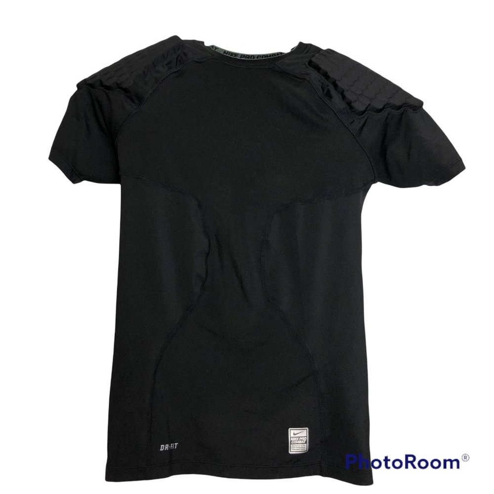 Nike Pro Combat Short Sleeve Compression T-Shirt Padded Shoulders Top Mens Large